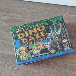 Big Toe & Lola's Dino Daze Memory Matching Mayhem Game Made in the USA